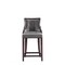 Manhattan Comfort Fifth Avenue Faux Leather Counter Stool in Pebble Grey- Set of 3 3-CS012-PE - alternate 4